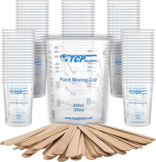 TCP Global 20 oz. Graduated Plastic Mixing Cups by TCPGlobal