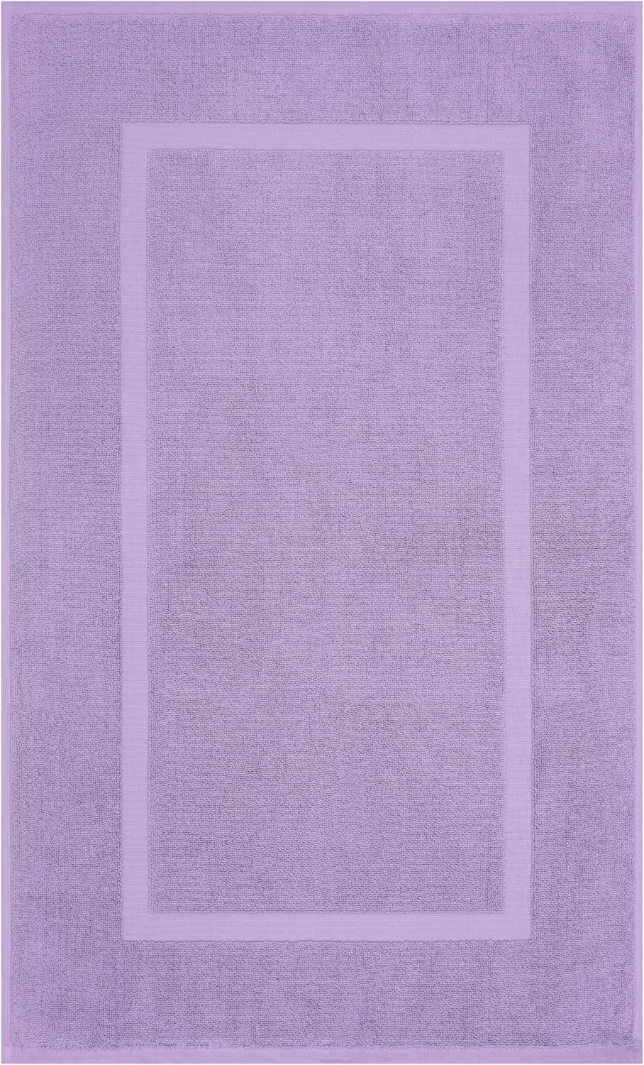 Cotton Paradise 100% Cotton Turkish Bathmat Set, Soft Absorbent Quick Dry, 2 Piece 20x34 Bathmat Floor Set, Lilac