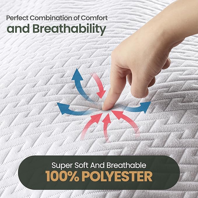 Utopia Bedding Waterproof Mattress Protector California King Size, Premium 3D - Image 4