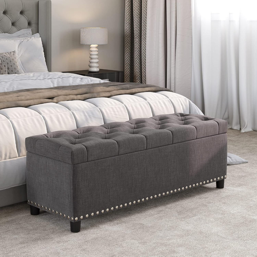 BELLEZE 47" Storage Ottoman, Storage Bench