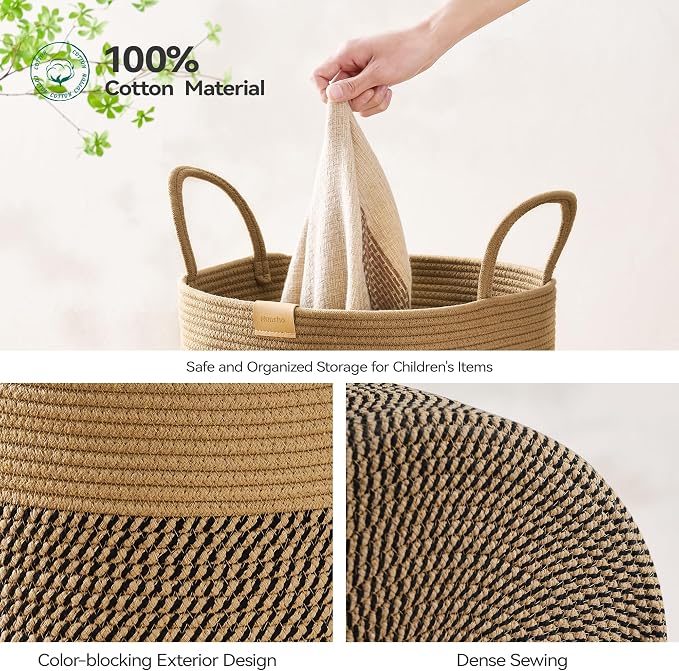 Laundry Hamper 62L, Large Laundry Basket - Image 5