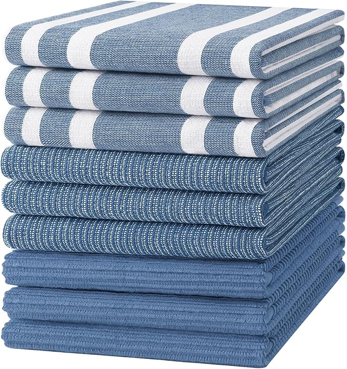 Homaxy Premium Kitchen Towels, Large Cotton 380 GSM Kitchen Hand Towels by Homaxy