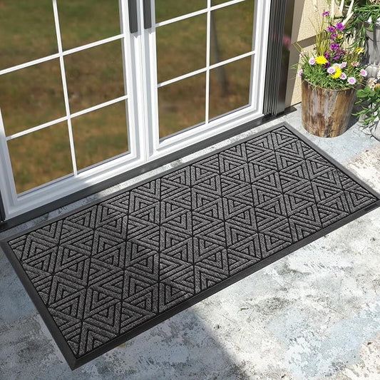 Yimobra Large Door Mat 47x24, All-Weather Waterproof Non-Slip Welcome Matt by Yimobra