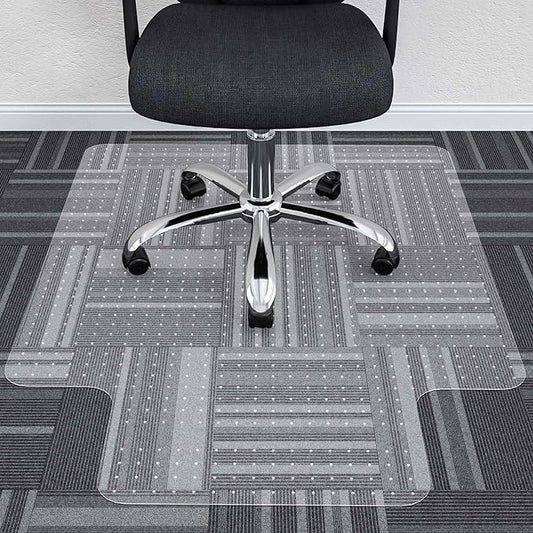 Large Chair Mat for Carpet, Easy Glide Plastic Carpet Floor Protector Mat for by HOMEK