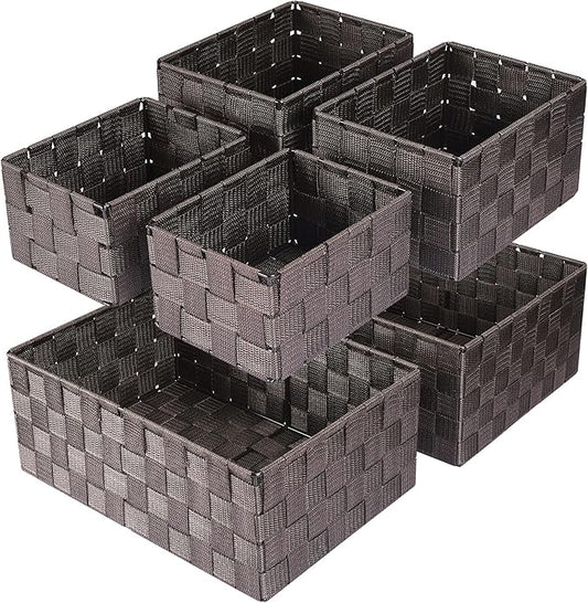 Woven Storage Baskets, Storage Bins, Cube Basket Container Baskets Storage by Uvellgift