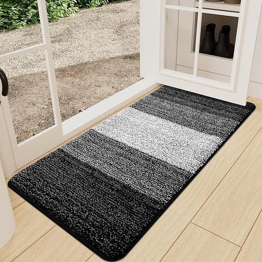 Kitinjoy Indoor Outdoor Door Mat, 47x24 Non-Slip Absorbent Dirt Trapper by Kitinjoy