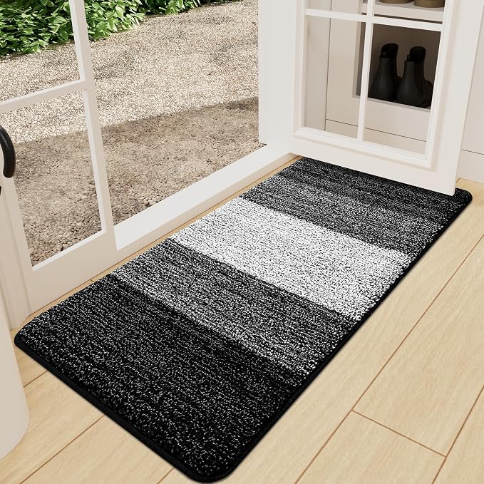 Kitinjoy Indoor Outdoor Door Mat, 71x24 Non-Slip Absorbent Dirt Trapper by Kitinjoy