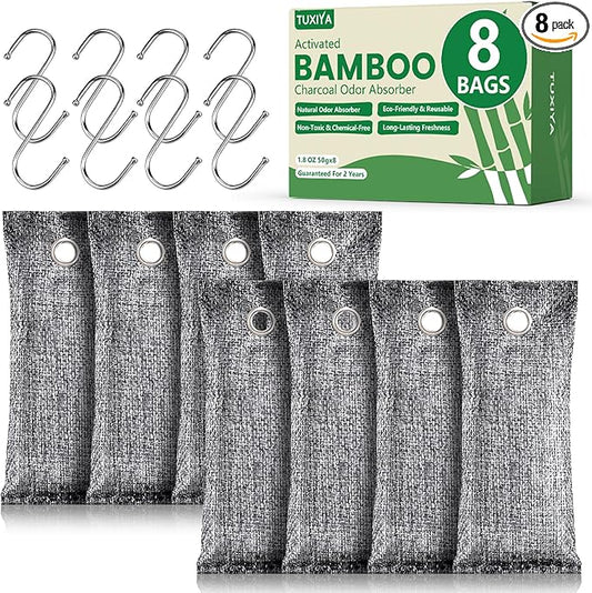 8Pack Activated Charcoal Odor Absorber, Odor Eliminator by Unknown