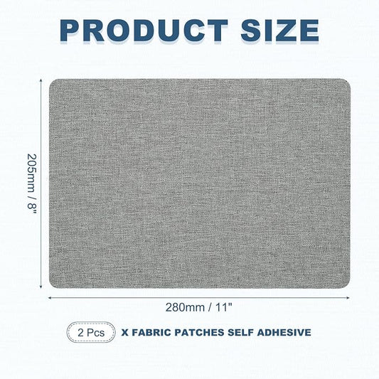 PATIKIL 8x11 Inch Linen Repair Patches, Light Gray - Image 2
