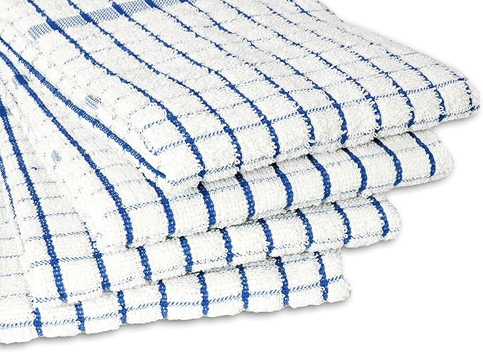 AMOUR INFINI Terry Dish Towels Pack of 4 Highly Absorbent Quick Dry Super Soft - Image 2
