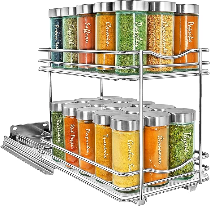 LYNK PROFESSIONAL® Pull Out Spice Rack Organizer by LYNKPROFESSIONAL