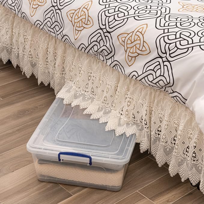 Superio Storage Bins with Lids, Stackable Totes, BPA Free, Odor Free, Organizer - Image 8