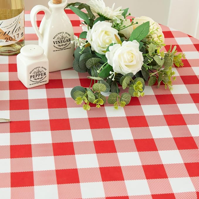 Waterproof Plaid Tablecloth Fabric - Image 9
