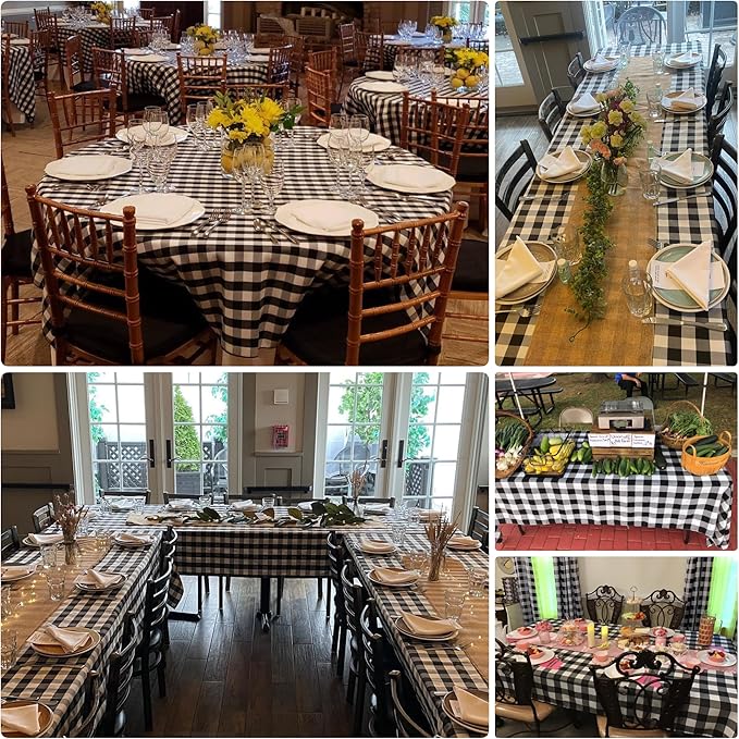 Waterproof Plaid Tablecloth Fabric - Image 5