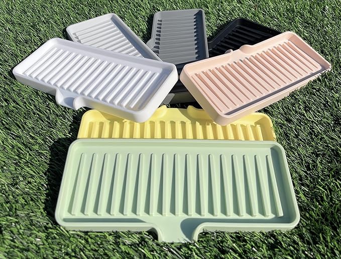 Happitasa Silicone Soap Dish Tray and Sponge Holder - Image 3
