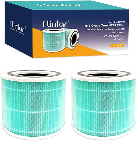 Flintar Core 300 Toxin Absorber Replacement Filters, Made in TAIWAN, Compatible by Flintar