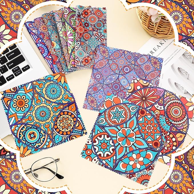 Sinmoe 20 Pcs Microfiber Cleaning Cloth Microfiber Cloth Gift Soft Multicolor - Image 6