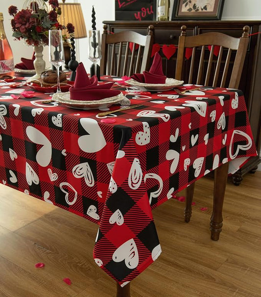 Waterproof Checkered Tablecloth Fabric - Image 2