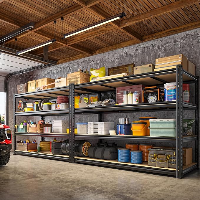 59.8"W Metal Shelving 59.8"H Storage Shelves 2200LBS Garage Shelving Adjustable - Image 4