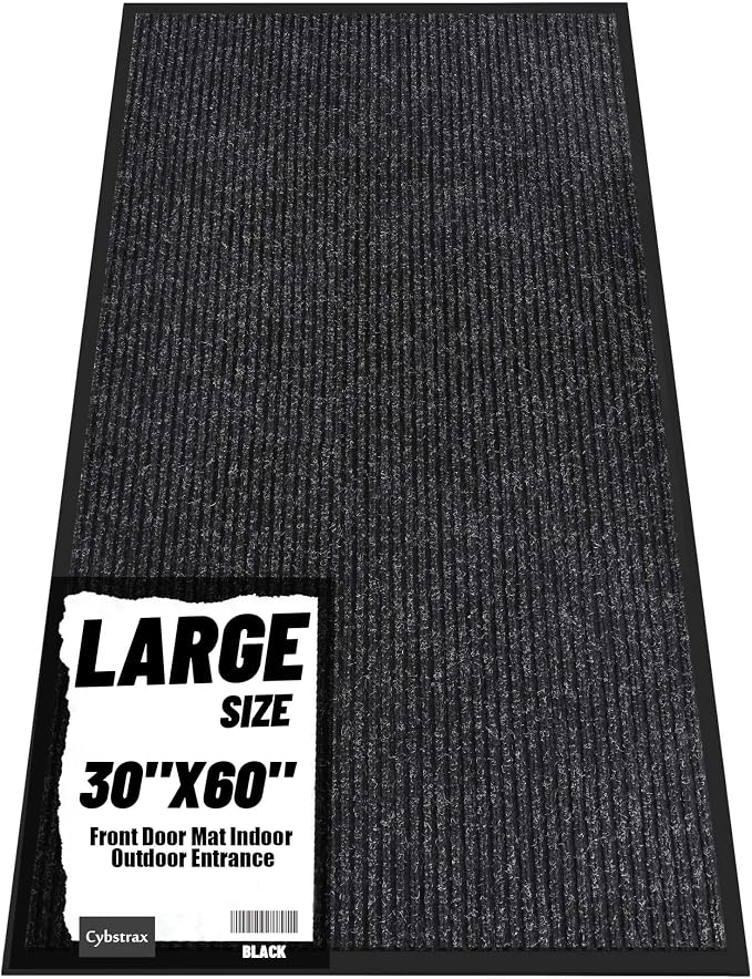 Front Door Mat Indoor Outdoor Entrance, TPR Backing Non-Slip Doormats, Low by Unknown