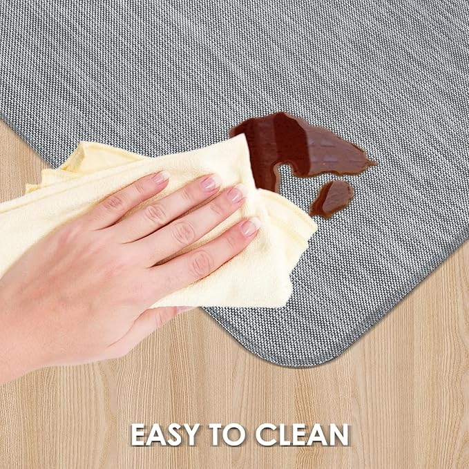 Kuyal Office Chair Mat for Hardwood Floor, Anti Slip, Non-Curve Computer Chair - Image 4