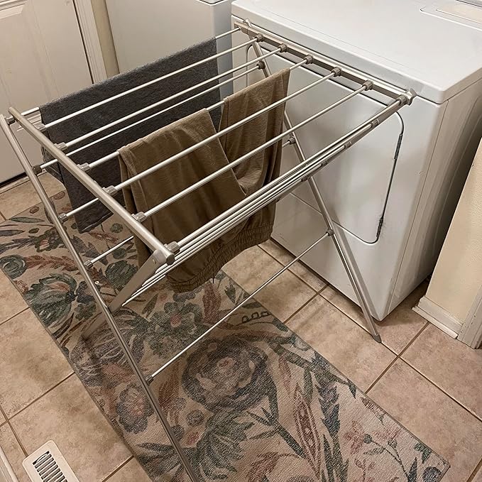 TOTES BABIES Premium Aluminum Foldable Laundry Rack - Image 2