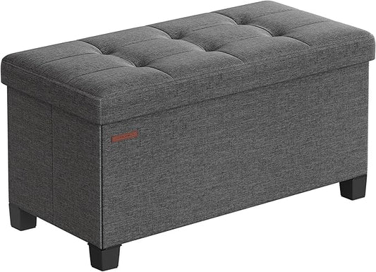 SONGMICS Storage Ottoman Bench, Foldable Foot Rest by SONGMICSbySONGMICSHOME