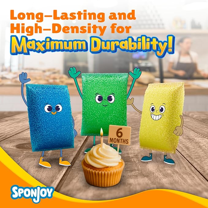 6-Pack Dish Sponges Kitchen - Image 3