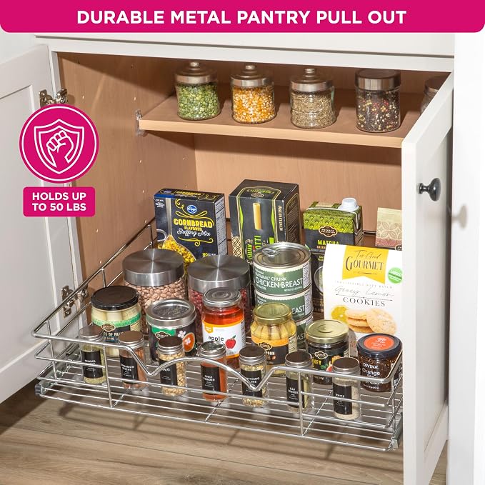 HOLDN’ STORAGE Heavy-Duty Premium Collection Pull Out Cabinet Organizer - Image 4