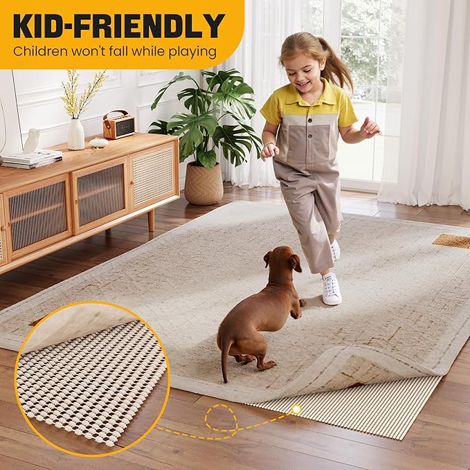 Non-Slip Rug Pad Gripper 4x6 Feet, Anti Skid Mat - Image 7