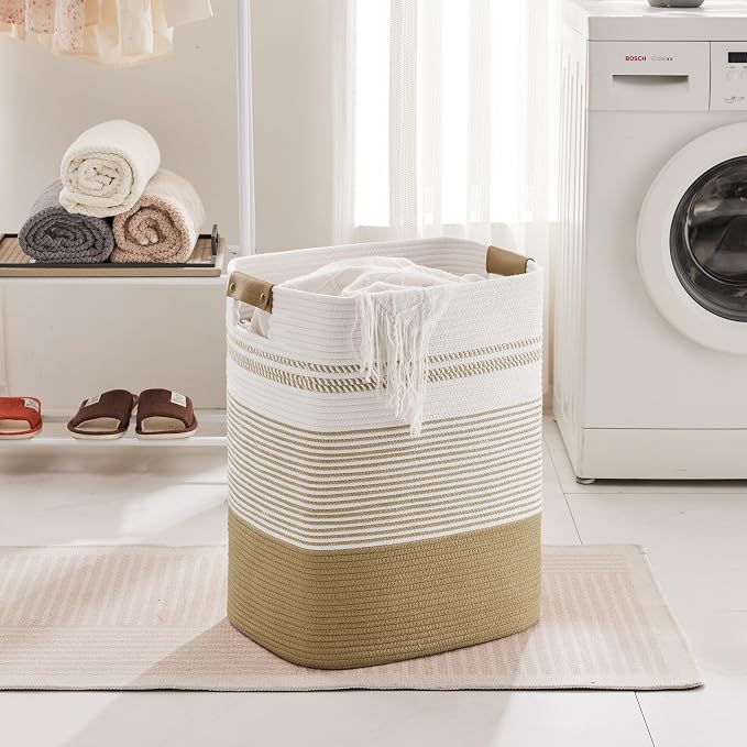 85L Tall Laundry Hamper with Handles - Image 3