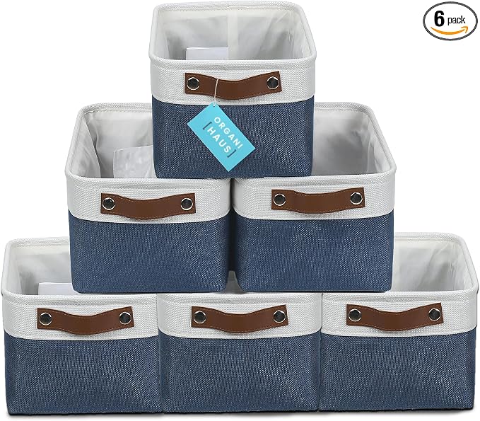 OrganiHaus Small Fabric Storage Baskets by OrganiHaus