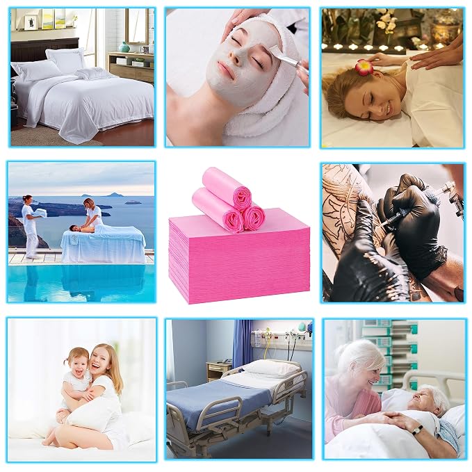 Disposable Bed Sheets for Massage Table 100 Pcs 31" x 71" Waterproof Massage - Image 3