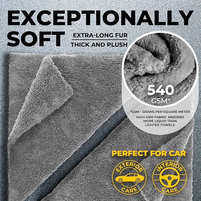 Edgeless Microfiber Towels for Cars – 6pk - Image 2