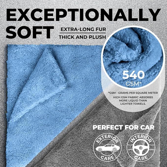 Edgeless Microfiber Towels for Cars – 6pk - Image 2