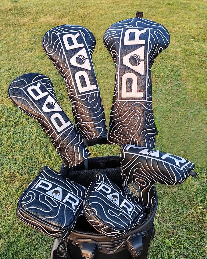 Big Teeth Golf Club Covers Full Set Driver Headcover Fairway Wood Hybrid Golf - Image 2