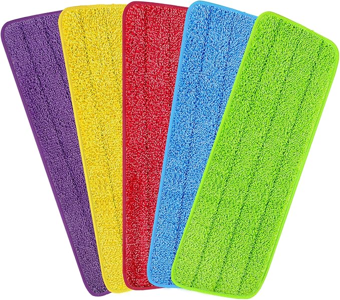 16.5 inch Reusable Mop Pads Microfiber Spray Mop Replacement Heads by H-Gamely
