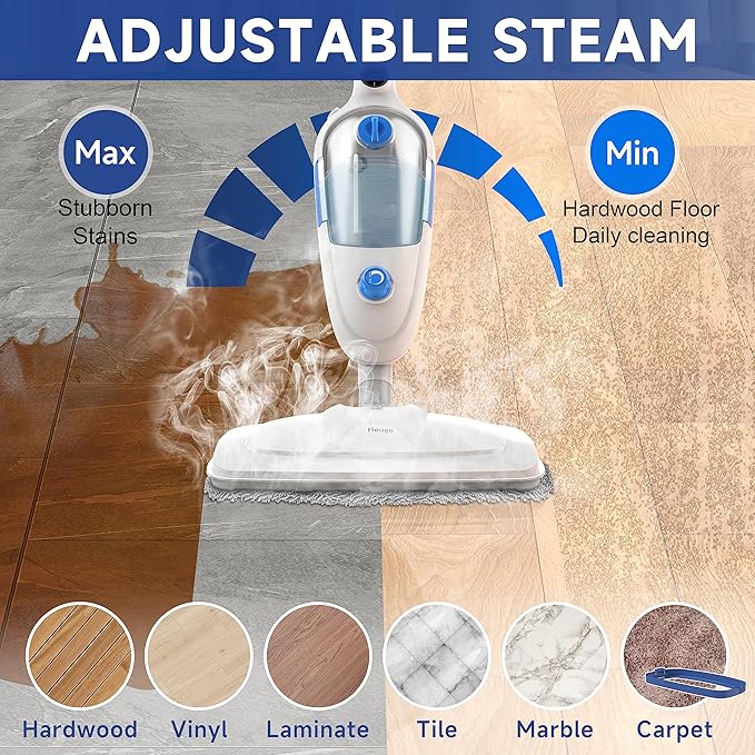 Steam Mop for Floor Cleaning, 10in1 Multi Purpose Handheld Steamer Cleaner - Image 5