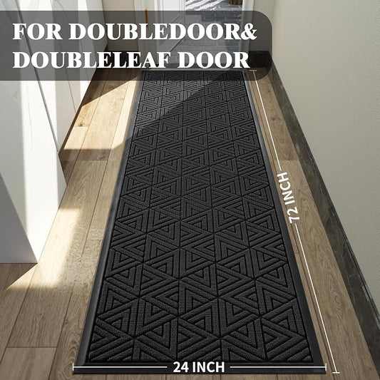 Yimobra Front Door Mat Outside Entrance 72 x 24, Waterproof and Washable - Image 2