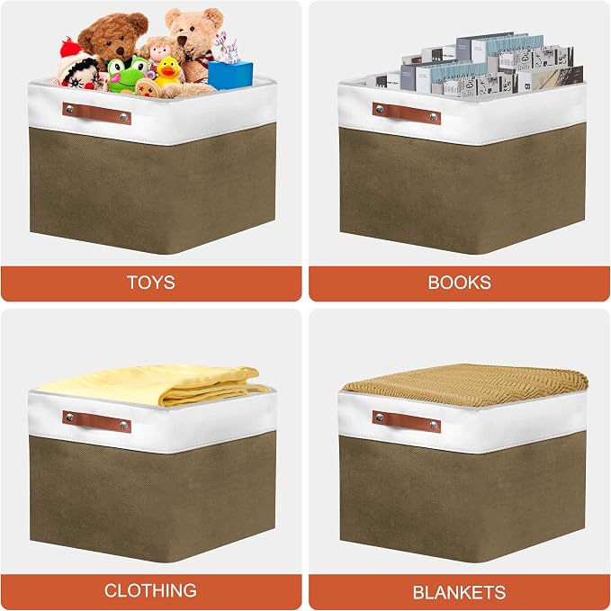 13in Open Fabric Storage Basket - Image 5