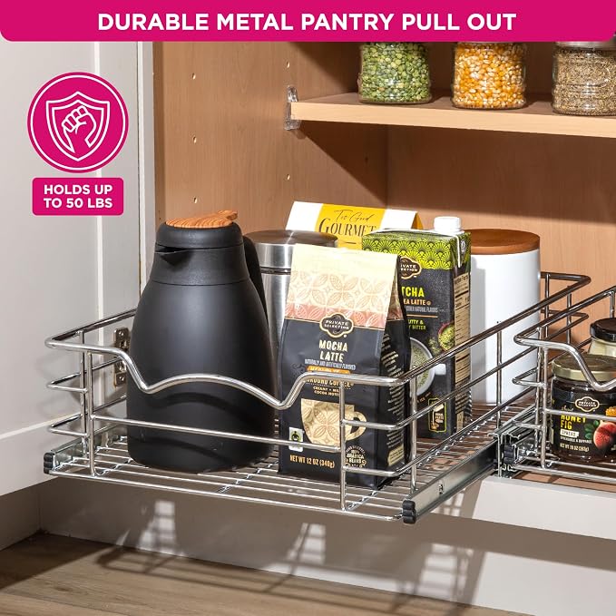 HOLDN’ STORAGE Heavy-Duty Premium Collection Pull Out Cabinet Organizer - Image 4