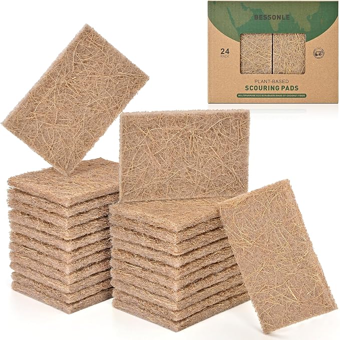 24 Pack Natural Scrub Kitchen Sponges by Unknown