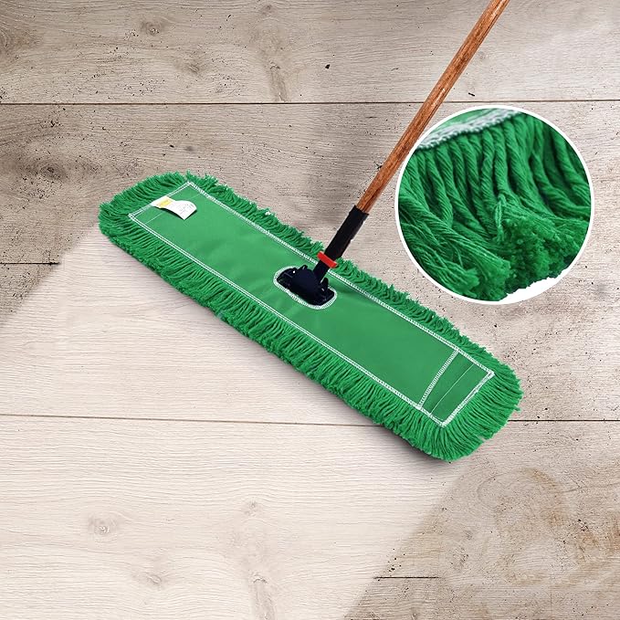Matthew Cleaning 24'' Industrial Strength Cotton Dust Mop Refill Washable - Image 7