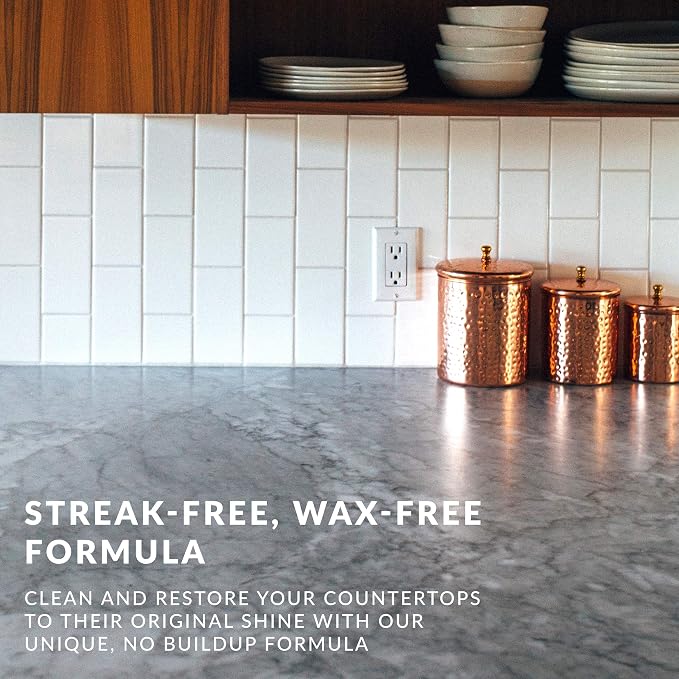 HOPE'S Countertop Restoration Polish, Streak-Free Kitchen Counter Cleaner - Image 4