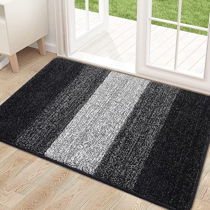 Kitinjoy Indoor Outdoor Door Mat, 32x20 Non-Slip Absorbent Dirt Trapper by Kitinjoy