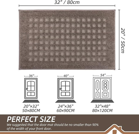 BEQHAUSE Waffle Door Mats Indoor 20"x32", Dog Mat - Image 2