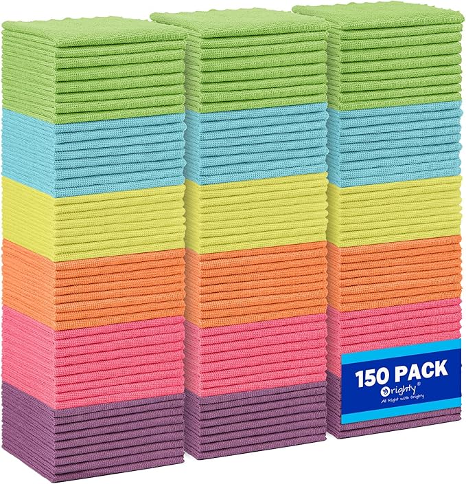 Orighty Microfiber Cleaning Cloths, Highly Absorbent Cleaning Supplies by AllRightinOrighty