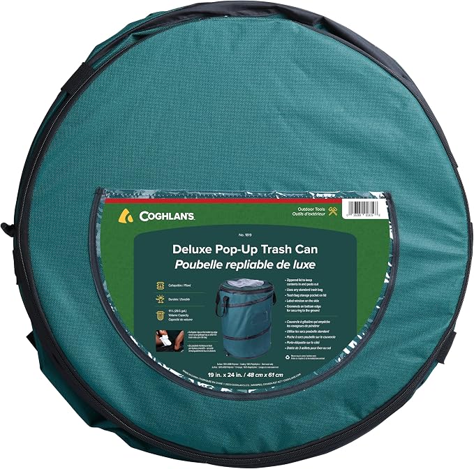 Coghlan's Deluxe Durable Pop-Up Trash Can – Collapsible Garbage Bin - Image 4