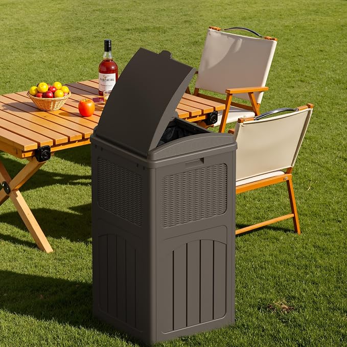 Devoko 33 Gallon Outdoor Trash Can - Image 4