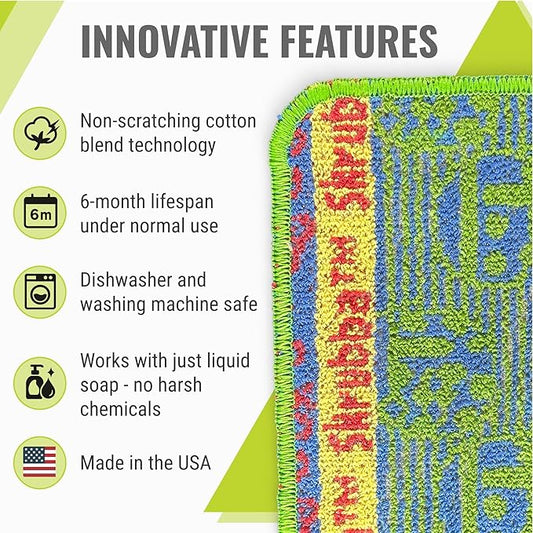 Wet-It Skrubba Non-Scratch Scouring Pad – European Scrubby Sponge - Image 2
